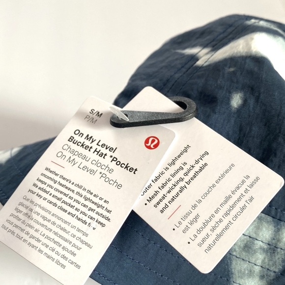 Lululemon Women\'s On My Level Bucket Hat with Pocket, marble blue,‎ NWT